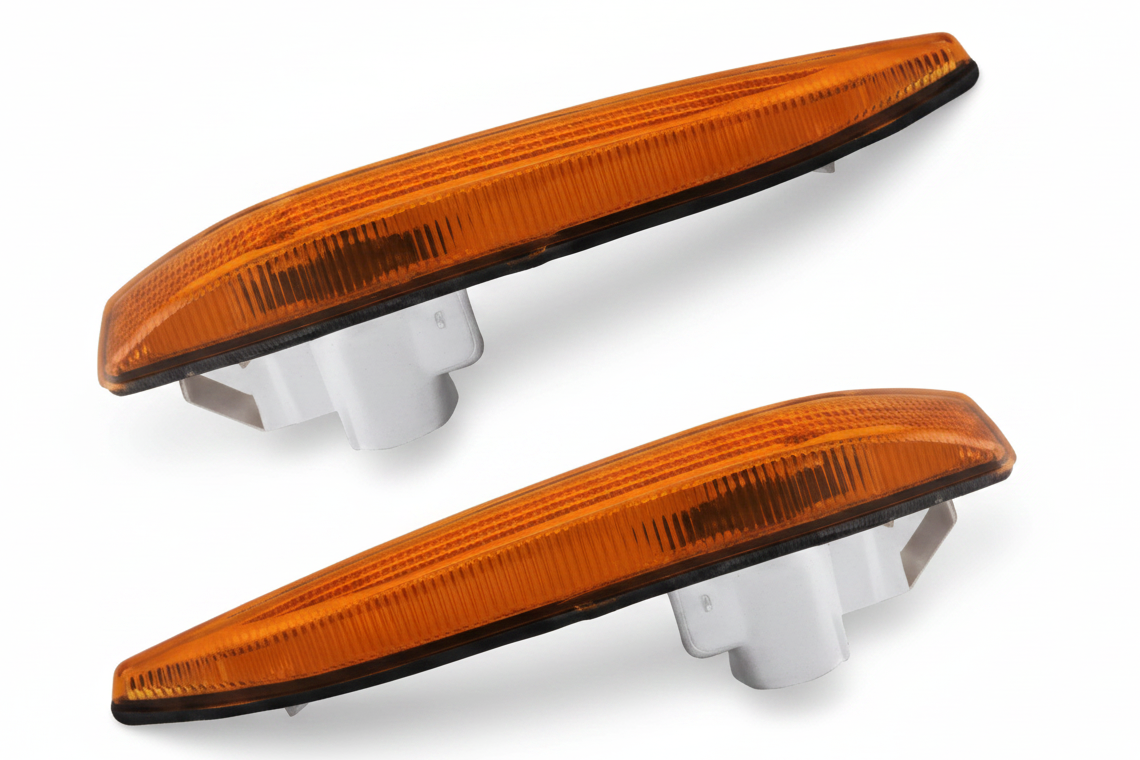 Additional Turn Indicator Lamp Left 63137164755 & Right 63137164756 (Common: 63138379685 63138379686) Compatible with BMW 7 Series  (E65, E66, E67)  2011-2014 Tag-FBL-02
