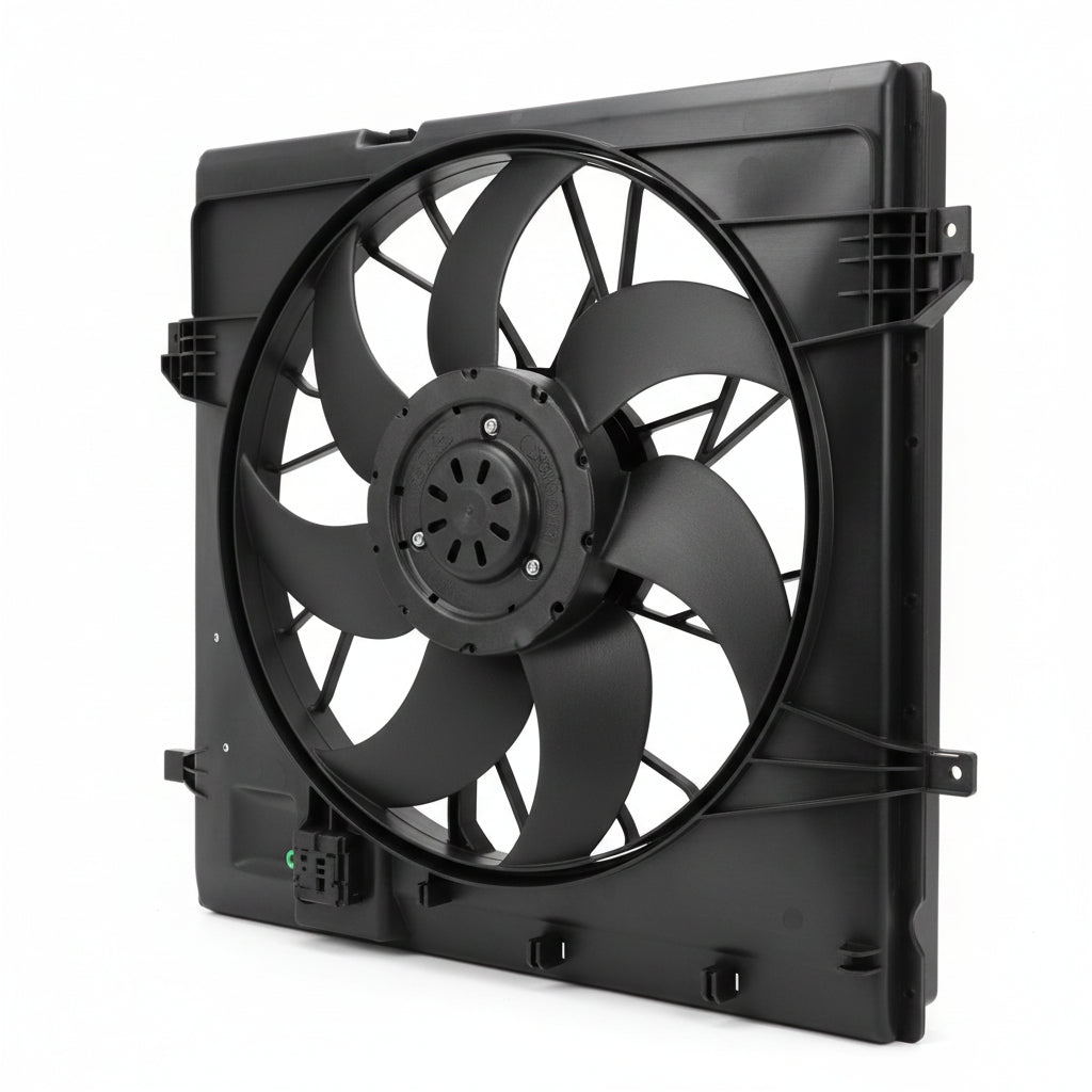 Engine Radiator Cooling Fan Assembly A0999061100 0999061100 A0999061800 0999061800 Compatible With MERCEDES-BENZ C-CLASS (W205) & C-CLASS Convertible (A205) & E-CLASS (W213) & GLC (X253)