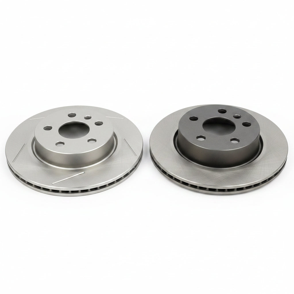 Rear Brake Disc Set C2C25339 C2D26352 C2D61075 Compatible With JAGUAR XF I (X250) & XJL (X351) (ALBRO)
