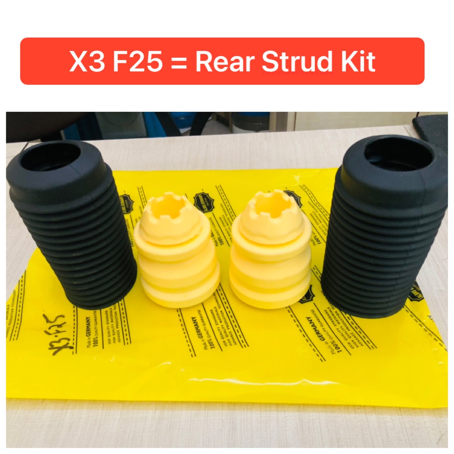 Rear Strut Kit 33536787175	 (Buffer & Boot) Compatible With BMW X3 F25