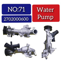Water Pump 2702000600 A2702000600 Compatible With MERCEDES-BENZ A-CLASS (W176) & B-CLASS Sports Tourer (W246, W242) & GLA-CLASS (X156) Tag-W-71