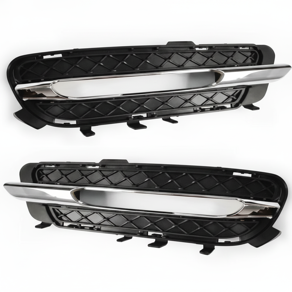 Fog Lamp Cover With Chrome Left 2128851523 & Right 2128851623 A2128851523 Compatible With MERCEDES-BENZ E-CLASS W212 2010-2013 Tag -291