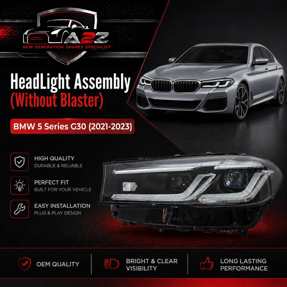 Complete Headlight Assy Left 63119479261 & Right 63119479262 (Without Blaster) Compatible With BMW 5 Series G30 (2021-2023) Tag No.65