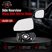 Side Rearview Wing Side Mirror Glass Left 4M0857535A & Right 4M0857536A Compatible With AUDI Q5 (FYB, FYG) & Q7 (4MB, 4MG, 4MQ) 2016-2020