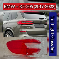 Tail Light Glass Set Left & Right Compatible With BMW G05 (2019-22)