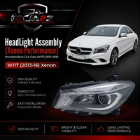 Complete Headlight Assembly (Xenon Performance) Left A1179066300 A1178204261 & Right A1179066400 Compatible With Mercedes Benz CLA-Class (W117) (2013-2016) Tag No.107