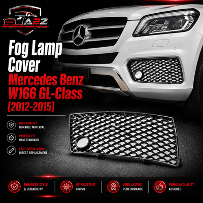 Fog Lamp Cover Left 1668854422 & Right 1668854522 A1668854422 Compatible With Mercedes Benz (W166) GL-Class (2012-2015) Tag No.222