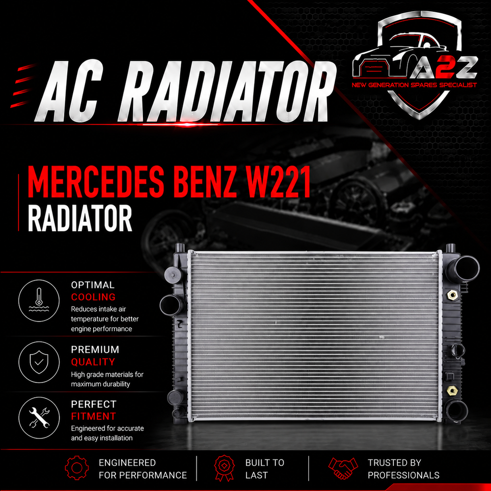 Radiator 2215002603 Compatible With 2215000003 2215000203 2215000503 2215002603 2215003103 Compatible With Mercedes Benz W221