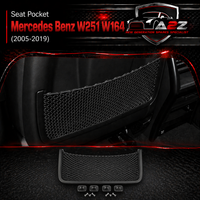 Black Seat Storage Pocket Cover 1669100003-9H23 Compatible With Mercedes Benz R-Class W251 & GL-Class W164 & GLE
