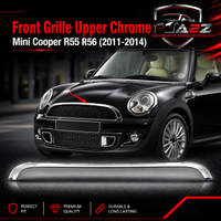 Front Grille Upper Chrome 51130417135 Compatible With Mini Cooper S (R55/R56) (2011-2014) Tag No.88