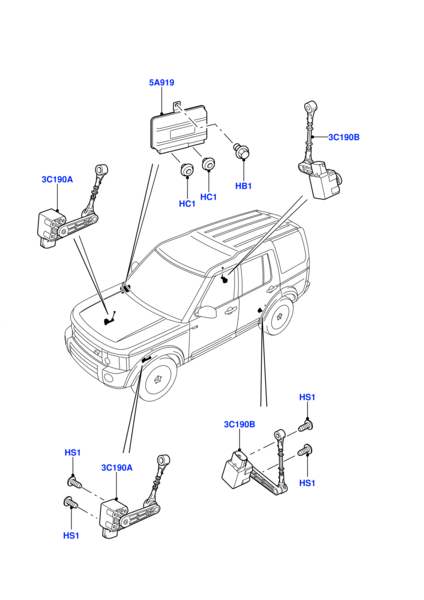 Rear Air Suspension Height Sensor LR023648 LR014065 Compatible With LAND ROVER RANGE ROVER SPORT I L320