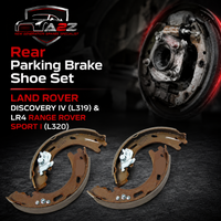 Rear Parking Brake Shoe Set LR031947 Compatible With LAND ROVER DISCOVERY IV (L319) & | LR4 RANGE ROVER SPORT I (L320)