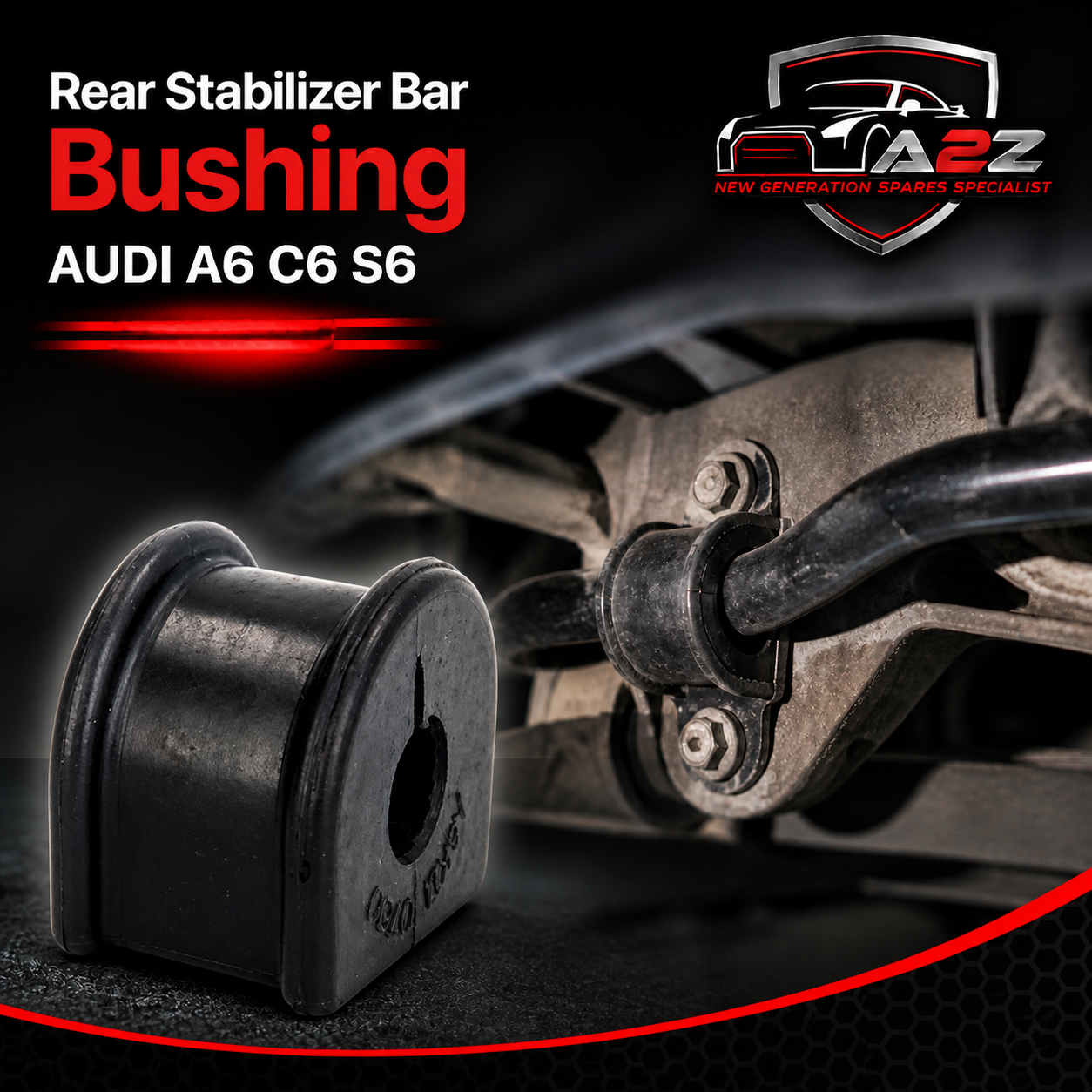 Rear Stabilizer Bar Bushing 4D0511327 4D0511327C 4D0511327F 4D0511327G 4F0511439 A4D0511327 Compatible With AUDI A6 C6 (4F2) | A6 / S6