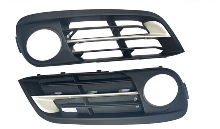 Fog Lamp Cover Set (With Chrome) Left 51117342389 & Right 51117342390 Compatible With BMW F10 (2011-14) Tag No.404