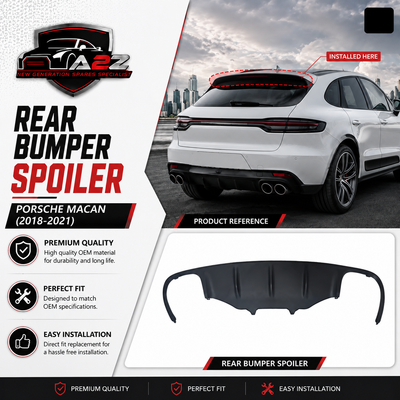 Rear Bumper Spoiler 95B807834 1EO Compatible With Porsche Macan (2018-2021) Tag NO.232