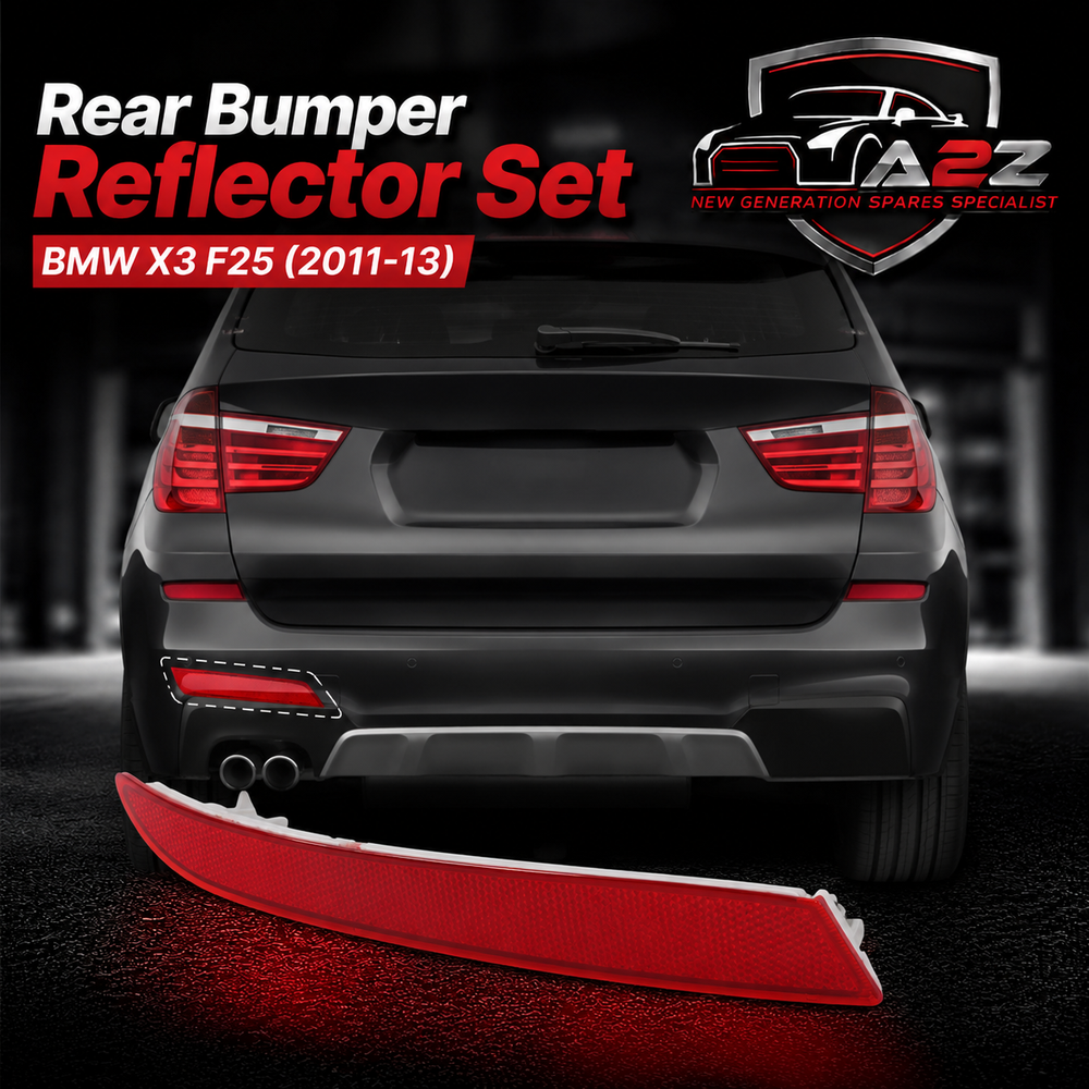 Rear Bumper Reflector Compatible With BMW X3 F25 Rear Bumper Reflector Left 63147217315 & Right 63147217316 Tag-RB-61