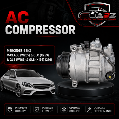 AC Compressor A0008303202 0008303202 0008303702 0008307100 0038302060 A0038302060 Compatible with MERCEDES-BENZ C-CLASS (W205) & GLC (X253)  & GLE (W166) & GLS (X166) (276)