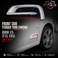 Front Side Fender Trim Chrome Left 51117308043 & Right 51117308044 Compatible With BMW X5 (F15, F85) (2014-2016) Tag No.492