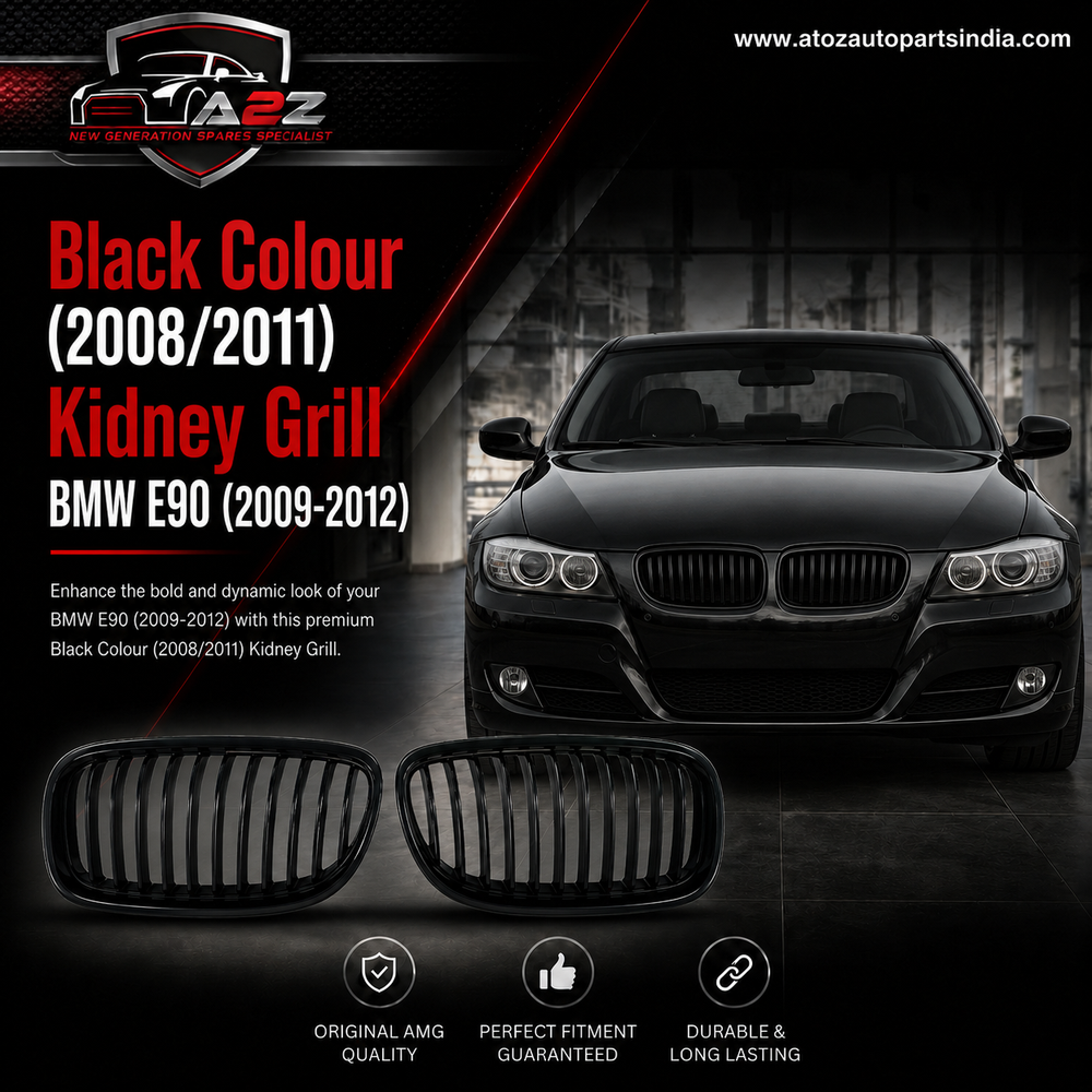 Black Colour (2008/2011)  Kidney Grill Set 51137201967 (R.H/L.H)Same Compatible With BMW 3 Series E90Tag 22