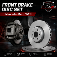 Front Brake Disc Set 2114210812 Compatible With Mercedes Benz W211