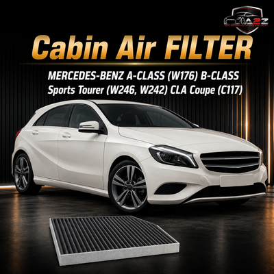 Mercedes Cabin Air Filter E2993LB & A2468300018 & LAO879 Compatible With  MERCEDES-BENZ A-CLASS (W176) B-CLASS Sports Tourer (W246, W242) CLA Coupe (C117) Tag 5