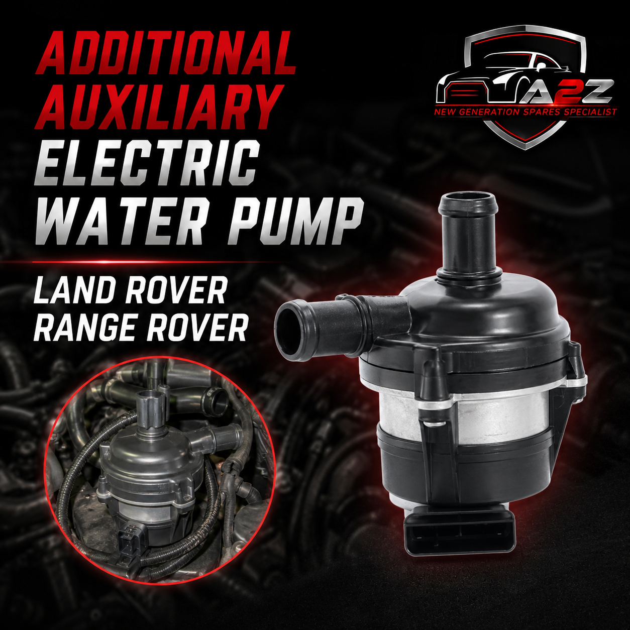 Additional Auxiliary Electric Water Pump LR067228 EX538501AA  Compatible with Land Rover Range Rover Tag  No.30