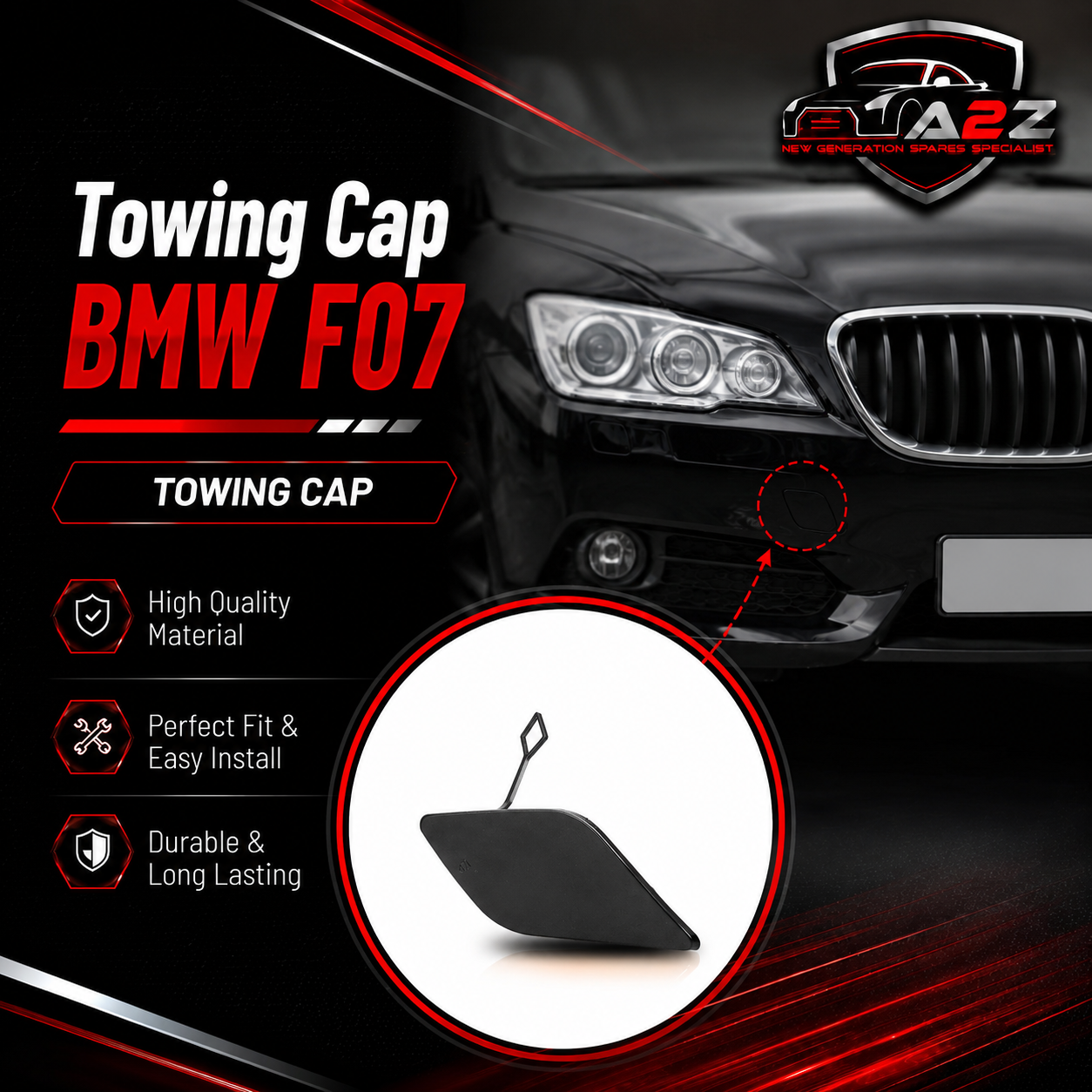 Towing Cap 51117332667 Compatible With BMW F07