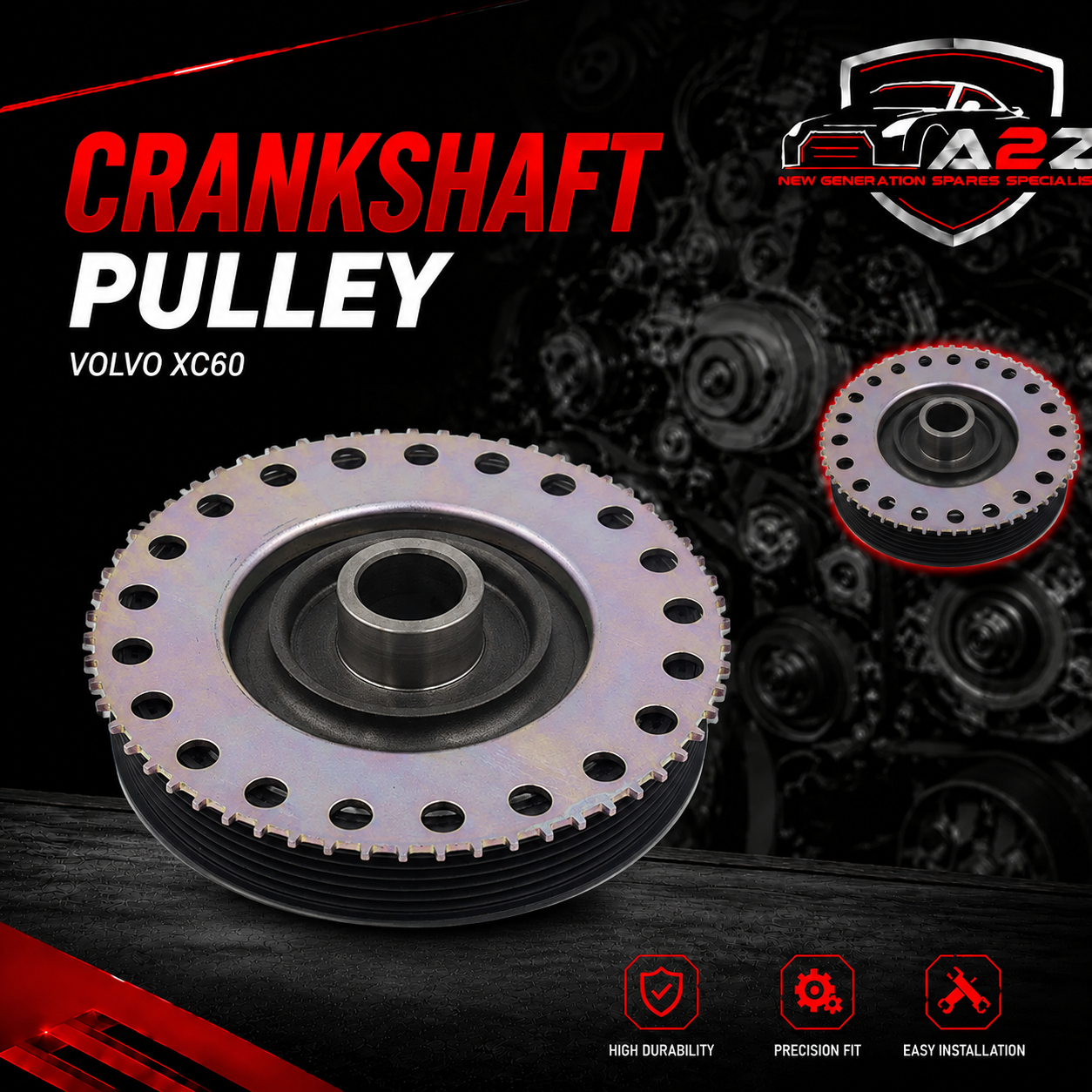 Crankshaft Pulley 31480378 & 31460551 Compatible With VOLVO XC60