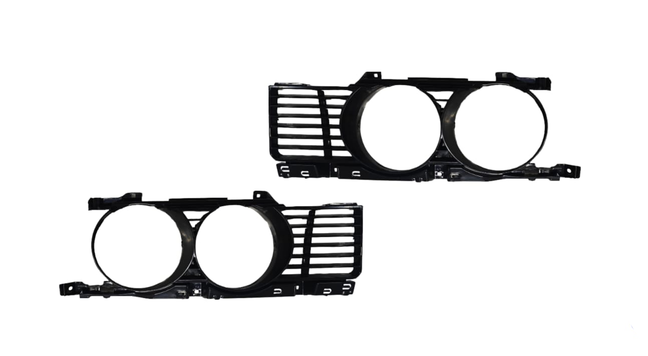 Headight Grills Left 51131944137 & Right 51131944138 Compatible With BMW 5 Series E34 (1995-98)