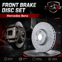 Front Brake Disc Set 2204210912 Compatible With Mercedes Benz