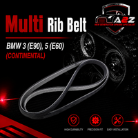Multi Rib Belt 6DPK1817 11287800345 11287800333 11287800562 Compatible With BMW 3 (E90), 5 (E60) (CONTINENTAL)