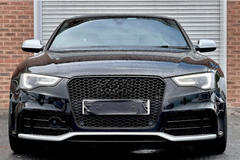 RS5 Full Black Honeycomb Show Grill Compatible With Audi = A5 (2012-16) Tag No.192