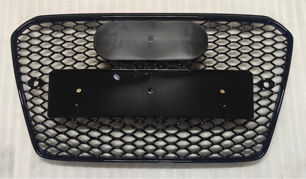 RS5 Full Black Honeycomb Show Grill Compatible With Audi = A5 (2012-16) Tag No.192