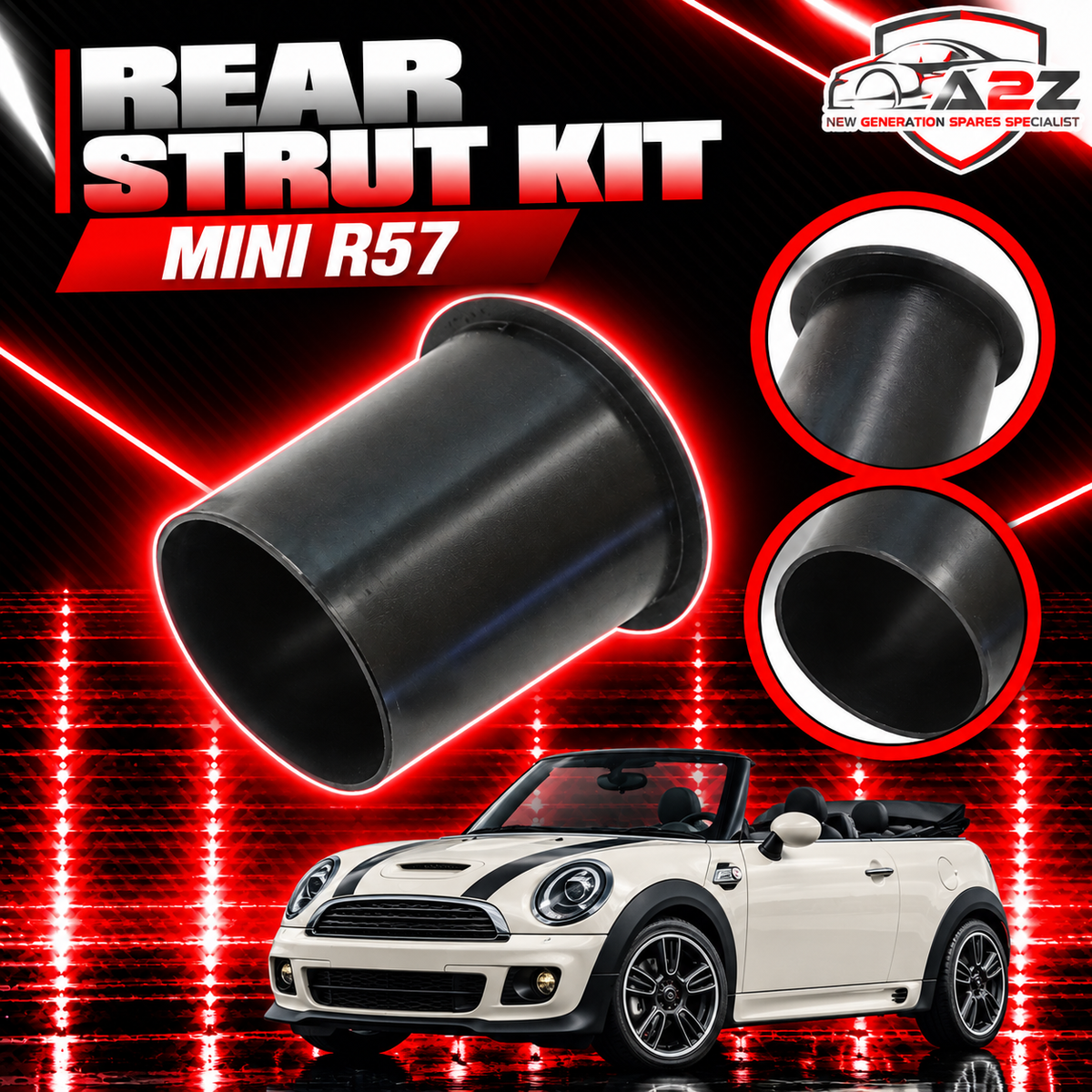 Rear Strut Kit Buffer & Boot 33531507254 33536789563 Compatible With BMW & MINI R57