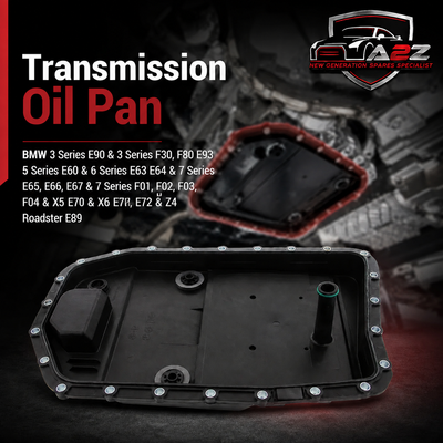 Transmission Oil Pan 24152333907 24117536387 24117571217 Compatible With BMW 3 Series E90 & 3 Series F30, F80 E93 5 Series E60 & 6 Series E63 E64 & 7 Series E65, E66, E67 & 7 Series F01, F02, F03, F04 & X5 E70 & X6 E71, E72 & Z4 Roadster E89 Tag-OP-07