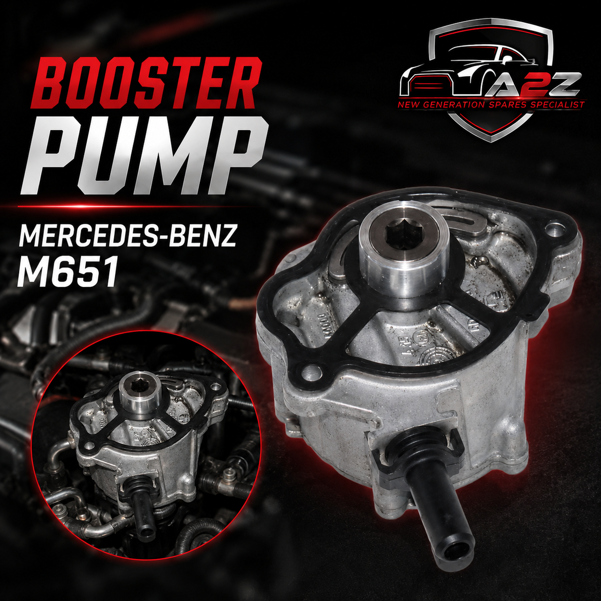 Brake System Vacuum Pump 6510900005 Compatible With Mercedes Benz M651