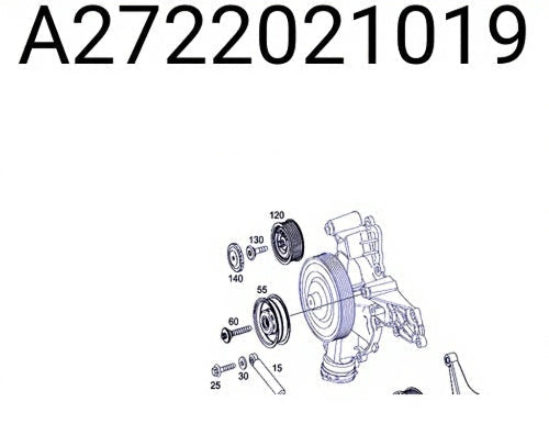 Belt Idler Pulley A2722021019 2722021419 2722021219 Compatible with MERCEDES-BENZ  G-CLASS (W461) & E-CLASS (W124) & C-CLASS (W202) Tag no : 23