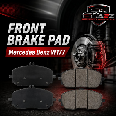 Front Brake Pad Set 0004207200 Compatible With Mercedes Benz W177
