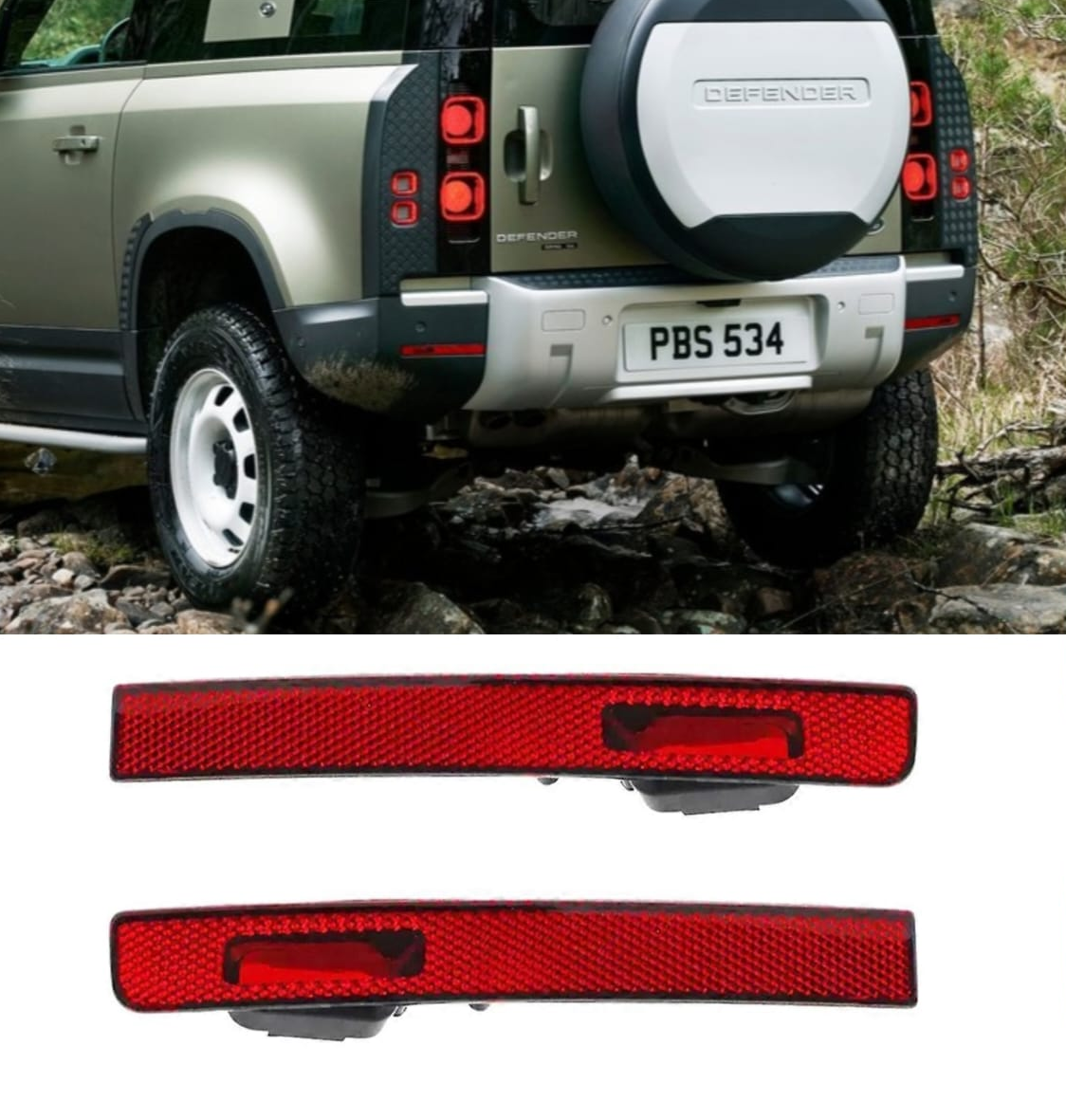 Rear Bumper Light Left LR130826 & Right LR130824 Compatible With Land Rover Defender (L663) (2020-2024) Tag No.10