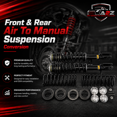 Front & Rear Air To Manual Suspension Conversion Kit (Set Of 16) RNB000750 RNB000740 Compatible With Land Rover L322 (2003-2012)