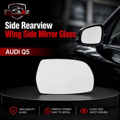 Side Rearview Wing Side Mirror Glass Left 8WD857536 & Right 8WD857537 Compatible With AUDI Q5 N.M