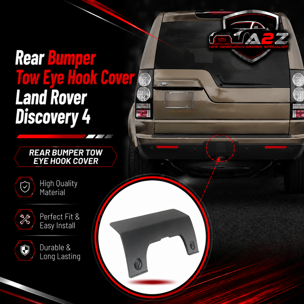 Rear Bumper Tow Eye Hook Cover DPO500011PCL Compatible With Land Rover Discovery 4