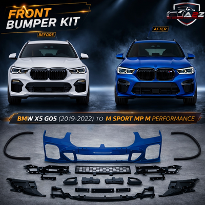Front Bumper Body Kit Compatible With BMW X5 G05 (2019-2022) To  M Sport Mp M Performance Mt M Tech Upgrade | (Shipping Cost Not Included In Price)