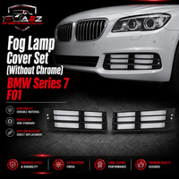 Fog Lamp Cover Set (Without Chrome) Left 51117295276 & Right 51117295275 Compatible With BMW Series 7 F01