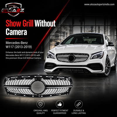 Show Grill Without Camera 1178809700 1178802500 Compatible With Mercedes-Benz CLA-CLASS W117 (2013-2019) Tag No.133