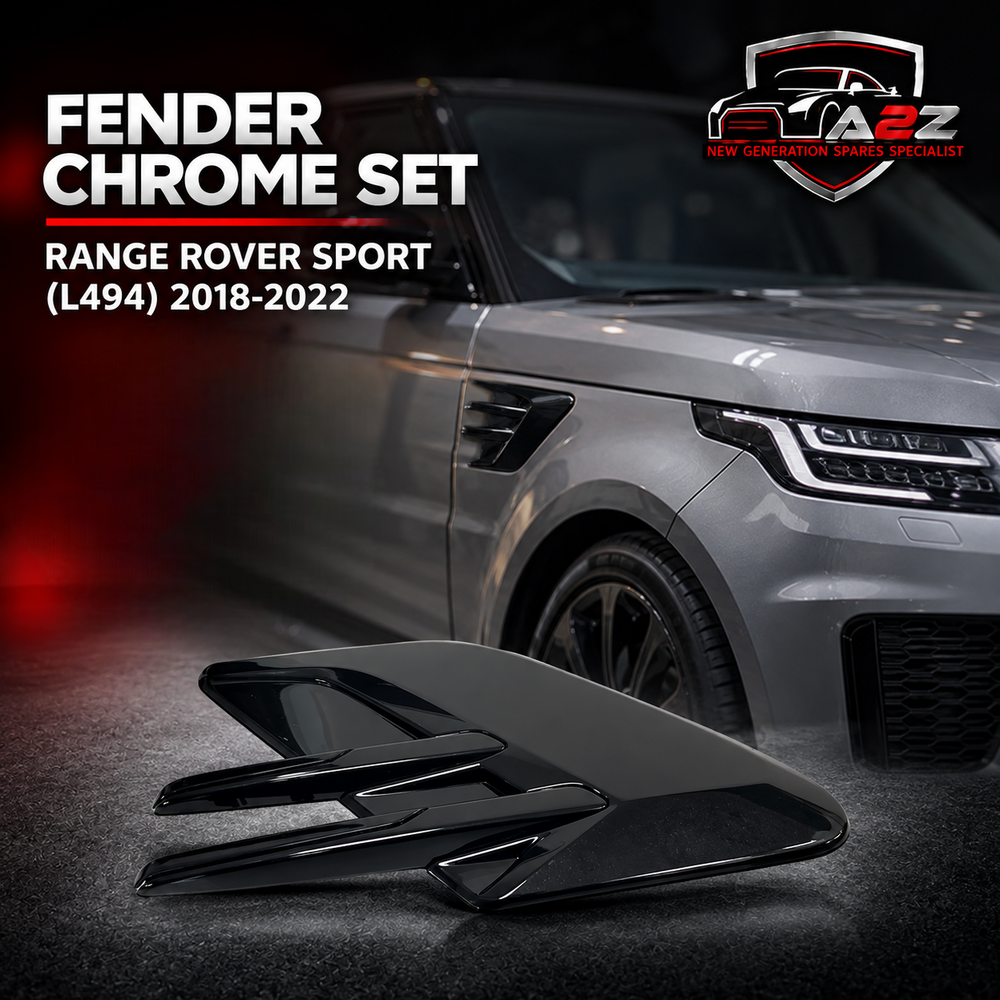 Fender Chrome Set Right LR098787 & Left LR098791 Compatible With Land Rover Range Rover Sport - L494 (2018-2022) Tag No.11