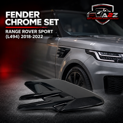 Fender Chrome Set Right LR098787 & Left LR098791 Compatible With Land Rover Range Rover Sport - L494 (2018-2022) Tag No.11