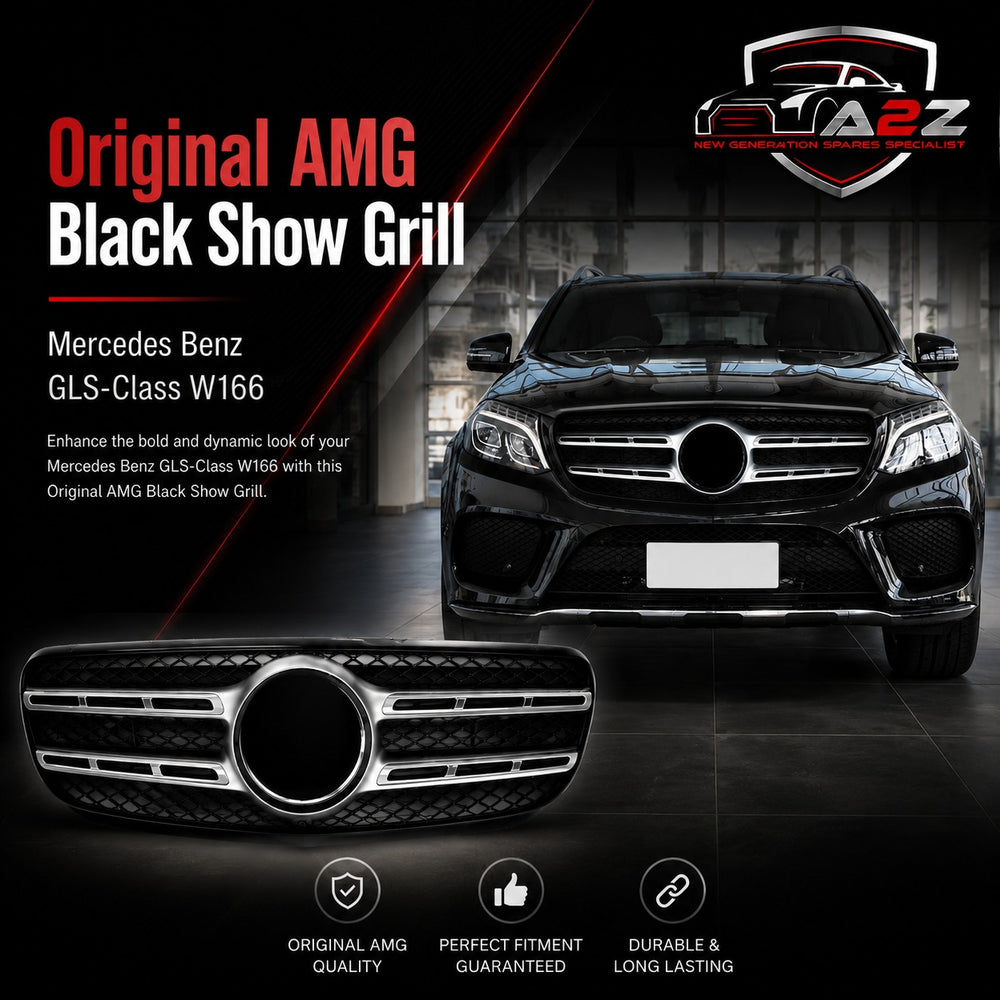 Original AMG Black Show Grill Compatible With  Mercedes  Benz GLS-Class W166  Teg 234