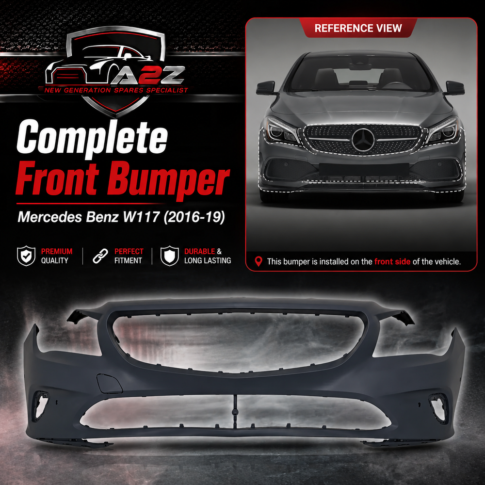 Complete Front Bumper 1178801200  Compatible With Mercedes Benz W117 (2016-19) Tag No.204 B
