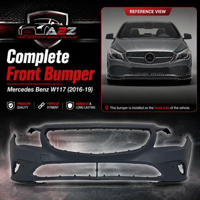 Complete Front Bumper 1178801200  Compatible With Mercedes Benz W117 (2016-19) Tag No.204 B
